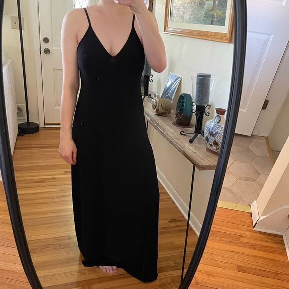 Norma Kamali Slip Dress Maxi Black XS - Picture 9 of 9